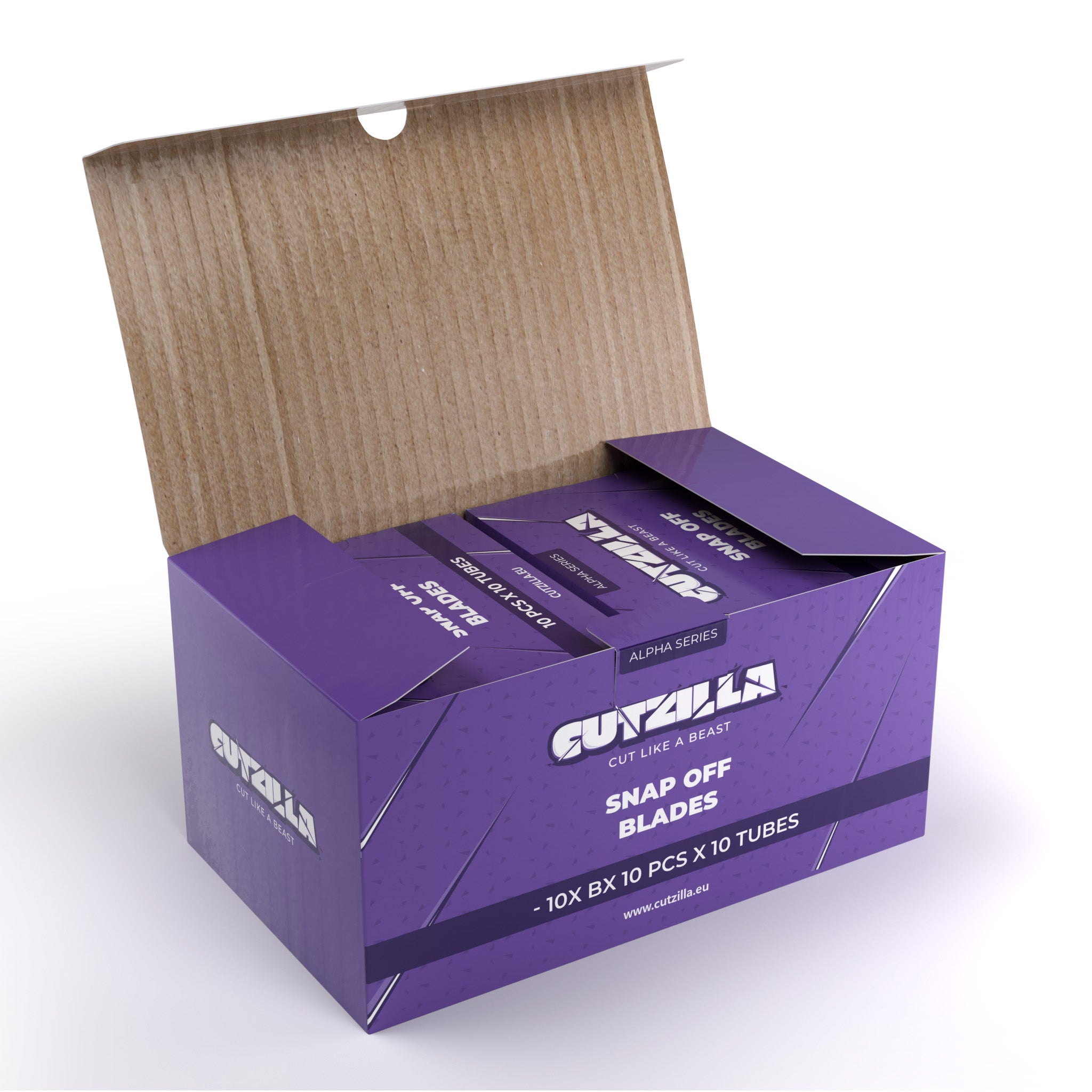 SILVER 9mm 30° snap off blade Box